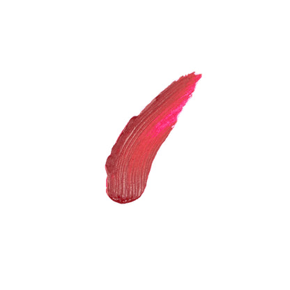 Swatch of red lipstick by DUTCH. Cosmetx